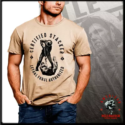 Certified Stacker T-Shirt Lethal Force Infantry Mounted Kabar Assault Knife Tee • $19.99