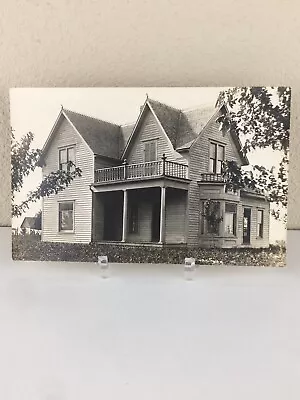 RPPC Vintage Photo Post Card Historical Victorian Two Story Home House Missouri  • $15