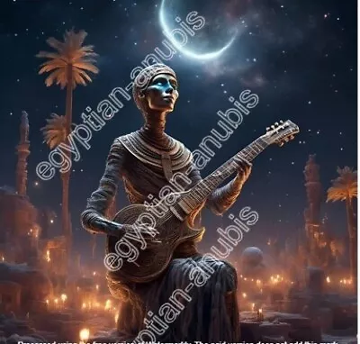 Digital Image Picture Photo Wallpaper Of A Mummy Playing Guitar • $0.99
