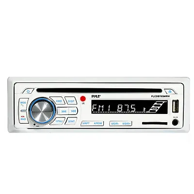 Pyle Bluetooth Marine Stereo AM FM Radio CD Player Receiver  • $76.99