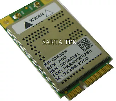 Original Dell 5730 Mobile Wireless Broadband Mini-PCI Card J630N/ KR-0J630N • $7.22