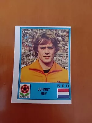 PANINI FOOTBALL ALBUM EUROPA 80 Number 68 Johnny Rep New With Candle • £1.71