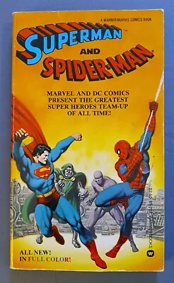 Superman And Spider-man Paperback Pb Warner Books Marvel And Dc Present 1981 • $35