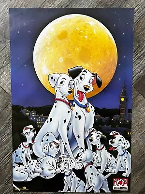 101 DALMATIONS Vintage Poster Disney Movie Children's Bedroom Playroom 23x35 • $25