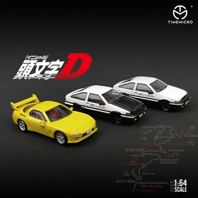 1:64 Initial D AE86 RX-7 Alloy Model Car Vehicle TRUENO Classical Model Toys • $72.40