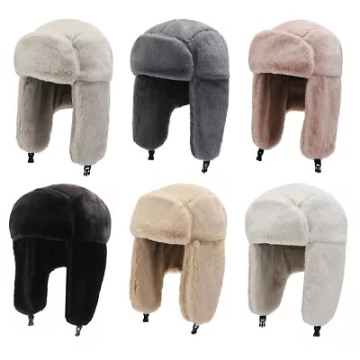 Adults Winter Cozy Plush Ushanka Russian Windproof Full Hood Warm Earflap Hat • $12.99