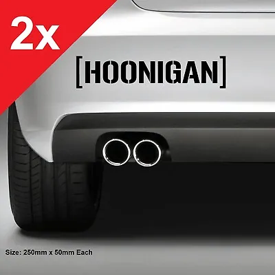 $5.95 • Buy 2x Hoonigan Car Sticker Decal Vinyl For JDM Illest Hoon Drift Monster Energy