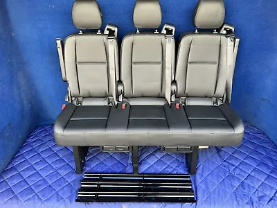 2023 2022 2021 2020 Sprinter Van 3 Person Recliner Bench Seat Black MB Tex Vinyl • $3100