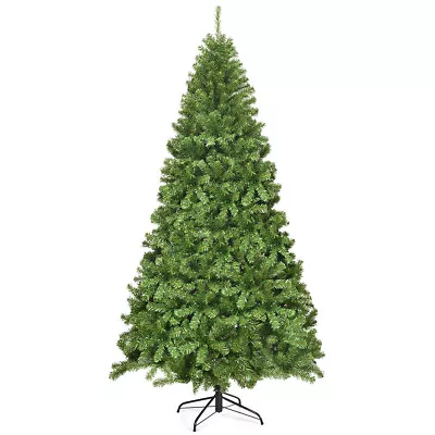 7.5Ft Unlit Hinged PVC Artificial Christmas Tree Premium Spruce Tree W/1346 Tips • $109.99