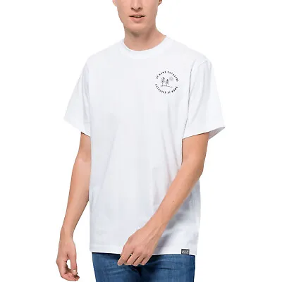 Jack Wolfskin Mens Freedom In Nature Cotton T-Shirt - White Rush - XL • £18