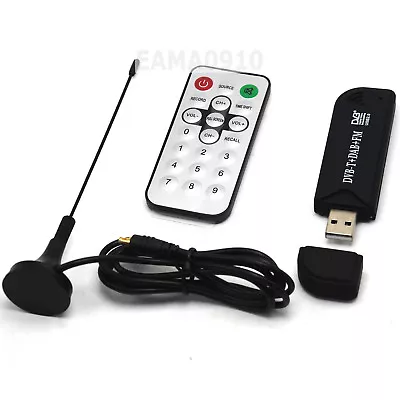 DVB-T+DAB+FM USB DVB-T R820T+2832U SDR GPS W/ Antennan Aircraft Tracking • $21.61