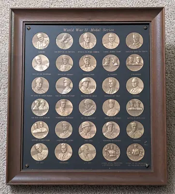 FULL SET Medallic Art Co World War II Series 1.75  Bronze Medal Capital Plastic • $999