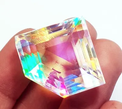 Loose Gemstone Mystic Quartz Fancy Shape 61.00 Ct Certified With Free Gift • $22.49