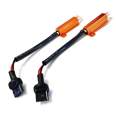 (2) 7440/T20 Male Adapter W/ 50W 6-Ohm Load Resistor Turn Signal Bypass Decoders • $9.99