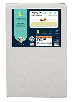 3-in Dual Sided Mini/Portable Baby Crib Mattress Sustainably Sourced Fiber Core • $82.47