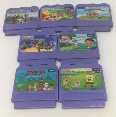 $27.49 • Buy Lot Of 7 VTech V.Smile Learning System Video Games Cartridges Various Games