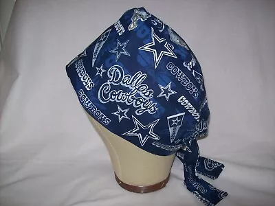 Men/Women Surgical Scrub Cap Lined Dallas Cowboys Very Cool 100% Cotton • $17.99