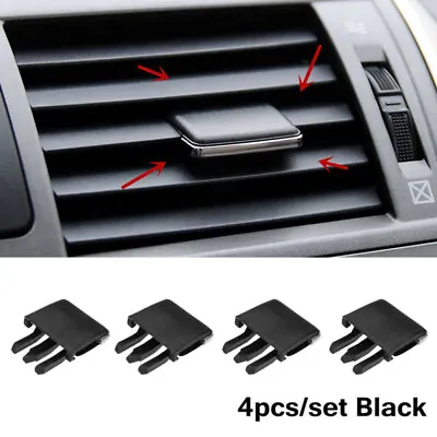 4pcs Car Accessories Air Conditioning Vent Louvre Blade Adjust Slice Clips Black • $3.46