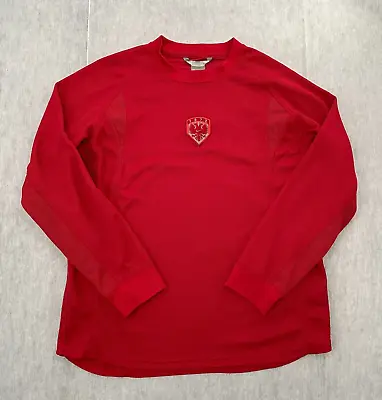 VINTAGE Russian Coast Of Arms Goalkeeper Shirt Adult Medium Red Nike Logo Mens M • $49.96