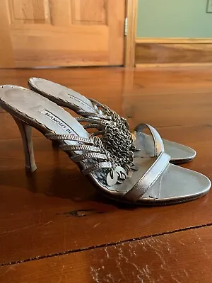 Manolo Blahnik 38.5 Sandals Heels Shoes • $70