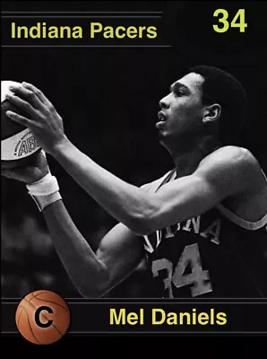 Custom Novelty Card Mel Daniels Indiana Pacers ABA ( Blank Back) • $7.99