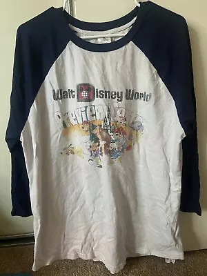 Walt Disney World Preview Center Raglan Shirt Mens Large Distressed • $17.99