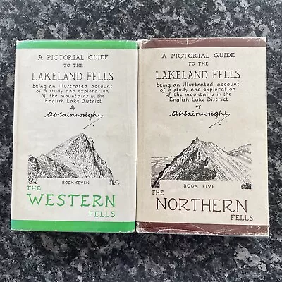 Alfred Wainwright: Vintage Pictorial Guides To The Lakeland Fells • £10
