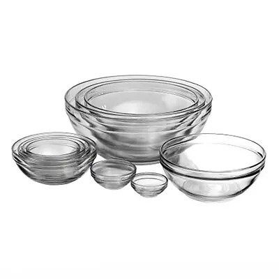 Glass Mixing Bowls 10 Piece Set • $15.40
