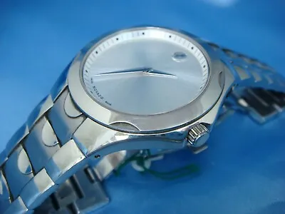 MOVADO Luno Swiss Made White Dial Stainless Steel Men's Watch 84 G1 1853 • $325