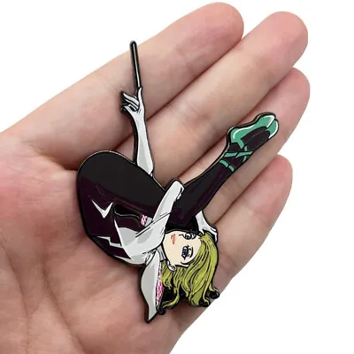 Spider-Man Gwen Stacy Spider Gwen Metal Enamel Backpack Bag Badge Brooch Pin • $5.19