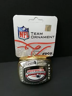 NFL New England Patriots Super Bowl LIII Champions Ring Team Ornament Foco NWT • $14.99