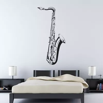 Saxophone Jazz Sax Musical Instrument Wall Art Sticker (AS10148) • £28.99