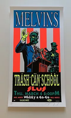 (Taz) Melvins Original 1993 Rock Concert Poster Signed And Numbered Edition • $100