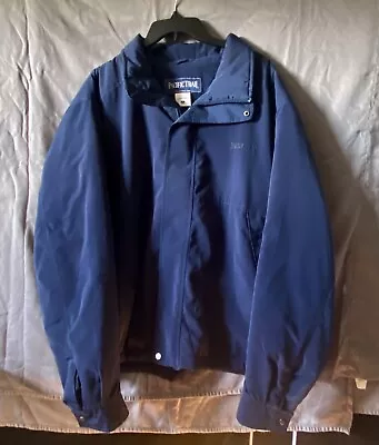 Pacific Trail Full Zip W/Velcroe Tabs Navy Blue Jacket Pockets Size XL Men’s • $19.99