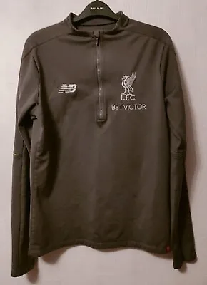 £39.99 • Buy Liverpool Football Club New Balance Silver Zip Neck Track Top Bet Victor Lfc S/m