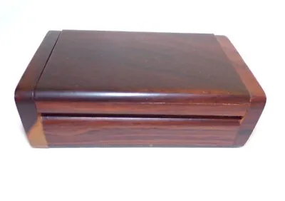 Mahogany Box Keep Sake Cuff Link  Jewelry Box Small  • $28