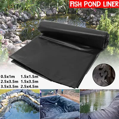 £7.69 • Buy 3 Sizes Fish Pond Liners Strong Garden Pool HDPE Landscaping Reinforced Liners