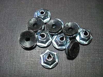 10 Pcs 10-24 Hood Fender Quarter Belt Moulding Clips Locking Sealer Nuts Chevy • $9.45