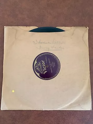 $14.99 • Buy Harry Lauder- Roamin' In The Gloamin' 1914 Victor 70061 Shellac 12'' Vintage