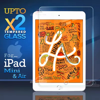 $6.49 • Buy For Apple IPad 5th 6th Gen Mini 2 4 5 6 Air 1 3 Tempered Glass Screen Protector