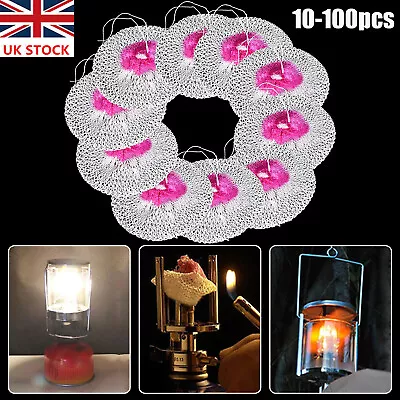 UK 10x Universal Gas Lantern Mantles For Outdoor Camping Gaz Hiking Lights Tools • £18.99