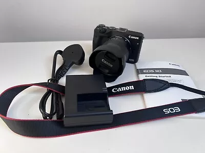 Canon EOS M3 24.0MP Digital Camera - Black (Kit W/ 18-55mm EF-M IS STM Lens) • £300