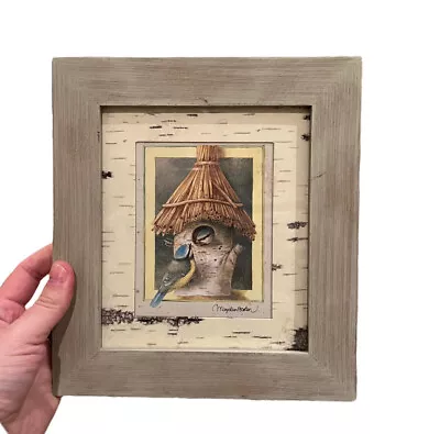 MARJOLEIN BASTIN Framed Print Art Nature's Sketchbook Two Blue Birds Nest House • $30