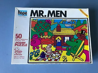 Vintage - Mr Men Picnic 50 Piece Jigsaw Puzzle - Complete  • £10