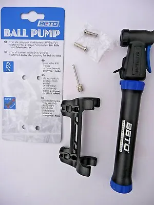 £7.99 • Buy Beto Mini Pump BALL Cycling Bike Bicycle Double Shot Presta Schrader  Football 