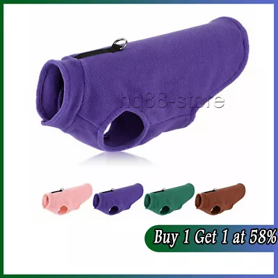 £3.99 • Buy Winter Fleece Pet Dogs Clothes Warm Dog Vest Jacket French Bulldog Puppy Outfit