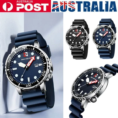 $21.46 • Buy Men Waterproof Sports Watches Date Calendar Quartz Analog Wrist Watch Gift