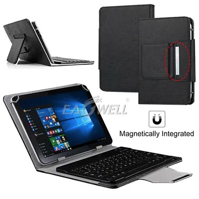US For 7  8  10  10.1  Tablets Universal Folio Leather Case Keyboard Stand Cover • $21.99