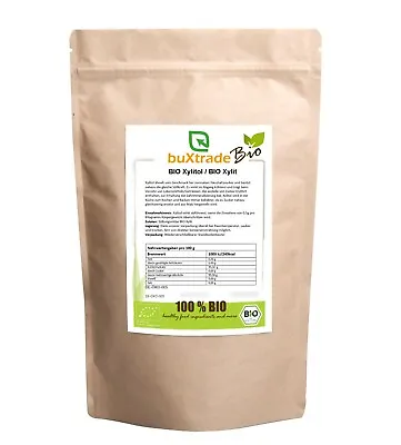 5x 1 Kg | Organic Xylitol | Sweet | Buxtrade | Sweetener | Organic Quality | • £49.20