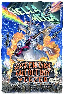 The Hella Mega Tour-Green Day/Fall Out Boy/Weezer - 3 Tickets!Row 13Seats 10-12 • $350